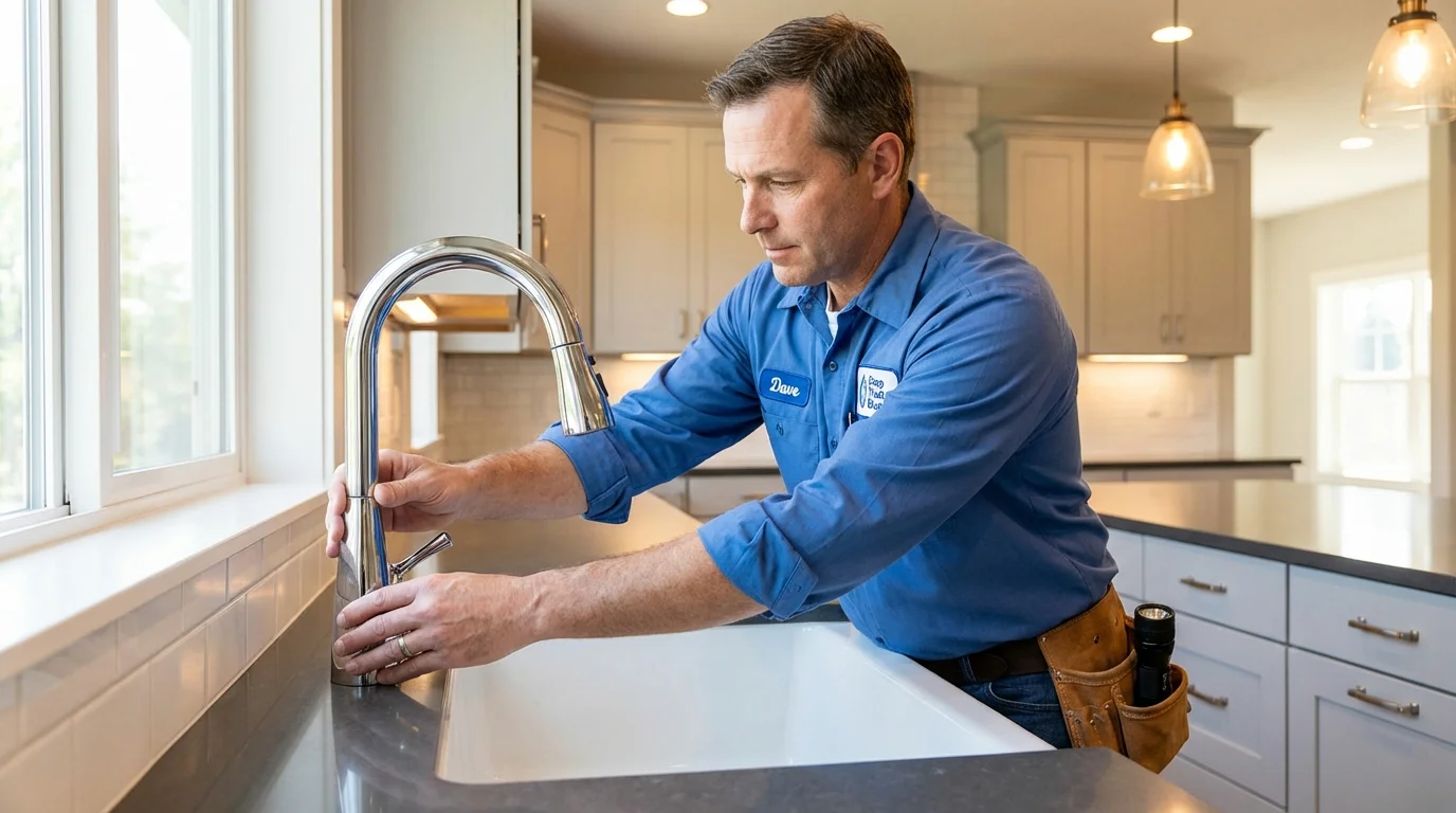 Kitchen faucet installation by Johns Plumbing LLC in Constantia
