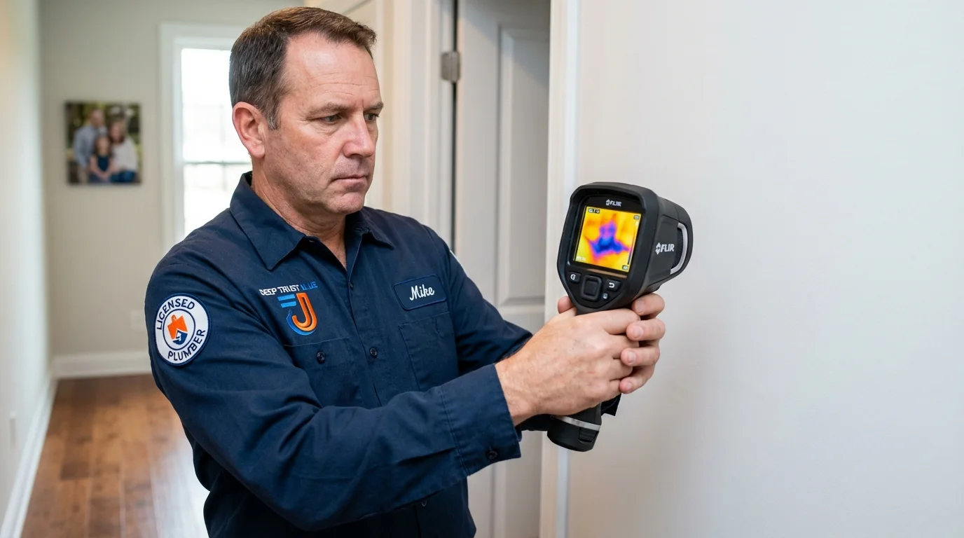Thermal imaging leak detection by Johns Plumbing LLC in Constantia